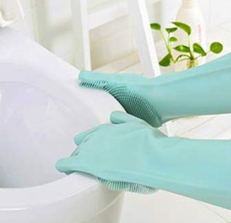 MITALOO Silicone Scrubber Gloves