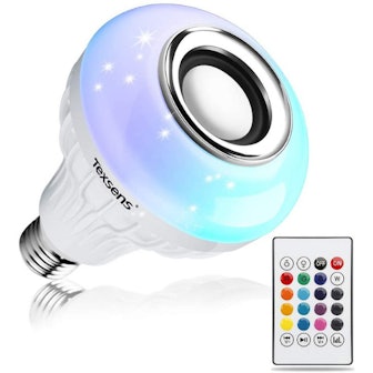 Texsens LED Light Bulb with Bluetooth Speaker