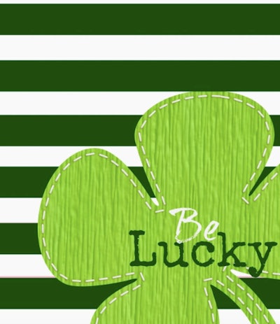 Be Lucky design makes a great St. Patrick's Day phone wallpaper