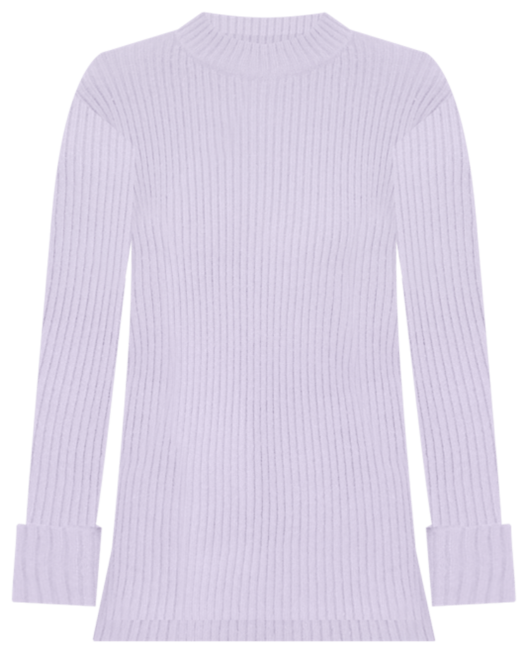 maternity wardrobe long purple tunic sweater