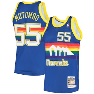 Authentic Denver Nuggets 1991 Dikembe Mutombo Jersey