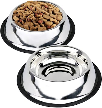 EZ Trading LLC Stainless Steel Dog Bowls (2-Pack)
