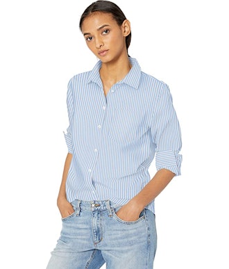Amazon Essentials Classic-Fit Long Sleeve Button Down Poplin Shirt