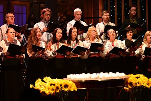 The 'SNL' Ukrainian Chorus cold open moved viewers. Photo via NBC