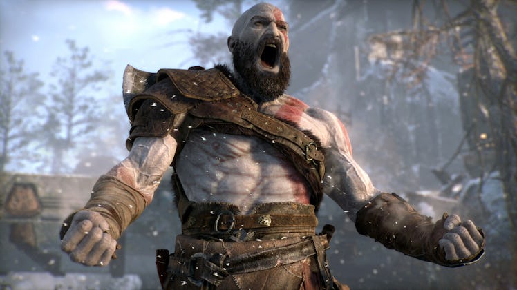 god of war 2018 kratos rage yelling