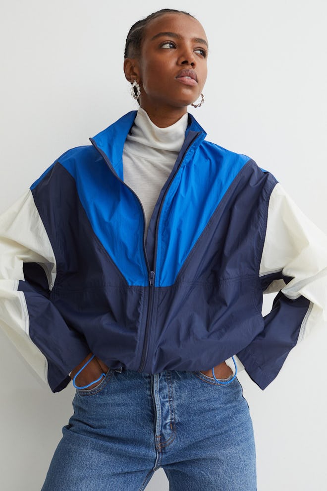 Color-Block Nylon Jacket