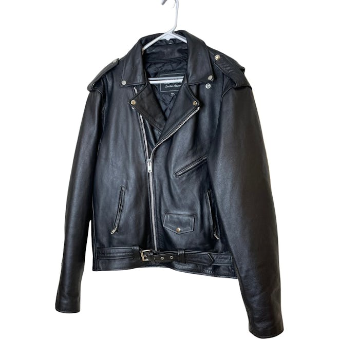 UNIK 90’s Black Leather Moto Motorcycle Jacket