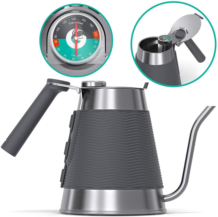 Coffee Gator Gooseneck Kettle with Thermometer