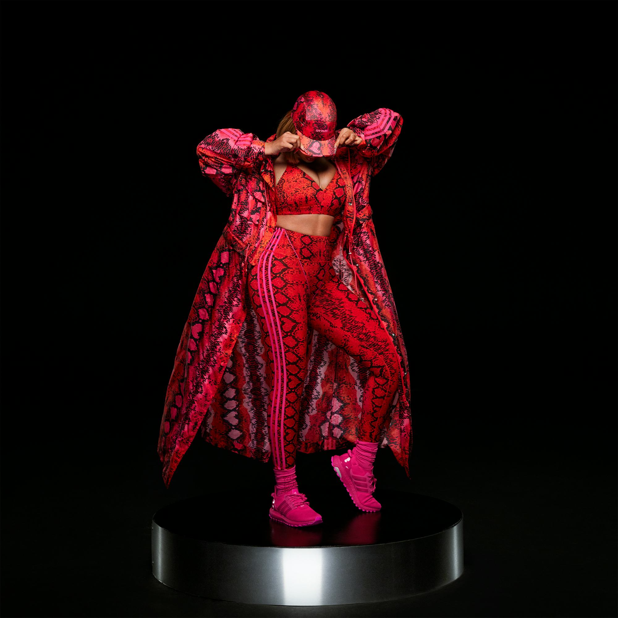 Ivy Park Allover Print Long Convertible Jacket