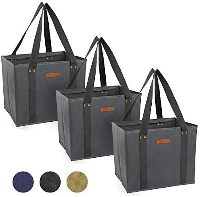 Gramercy Kitchen Company Washable Grocery Bags (3-Pack)