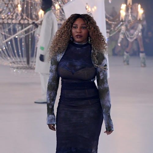 Serena Williams walked in the Off-White Fall/Winter 2022 runway show.