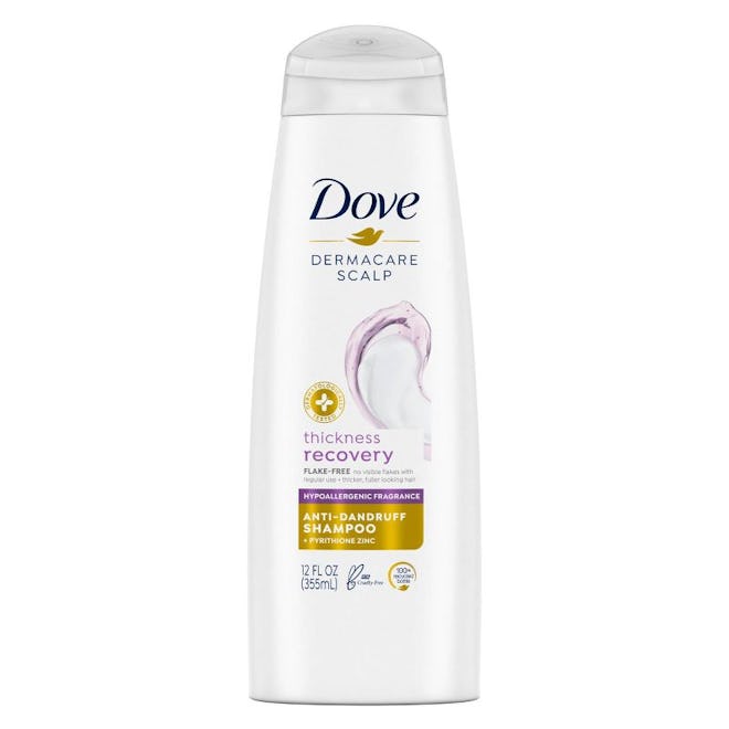 Dove's Thickness Recovery Shampoo battles flakes and irritation for full, bouncy hair which makes it...