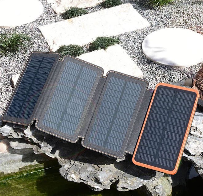 Hiluckey Outdoor Portable Solar Power Bank 