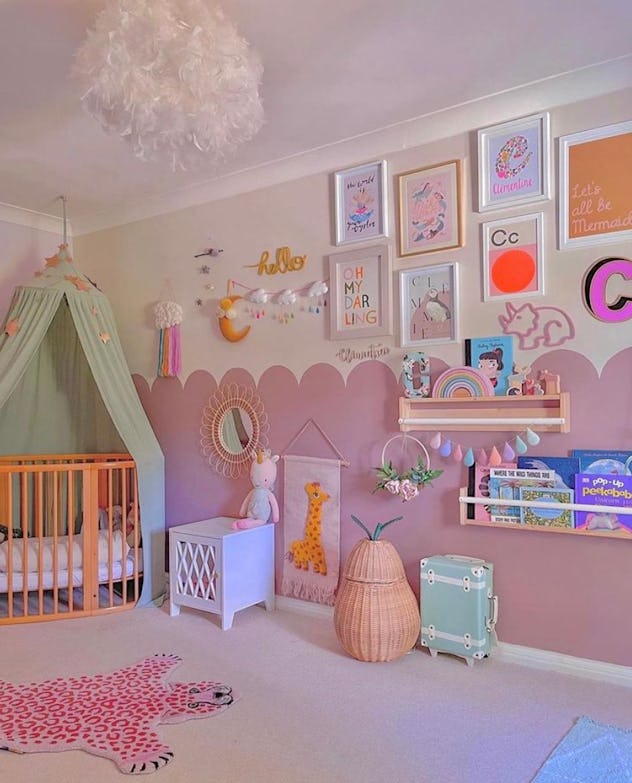 Baby girl room shop decoration