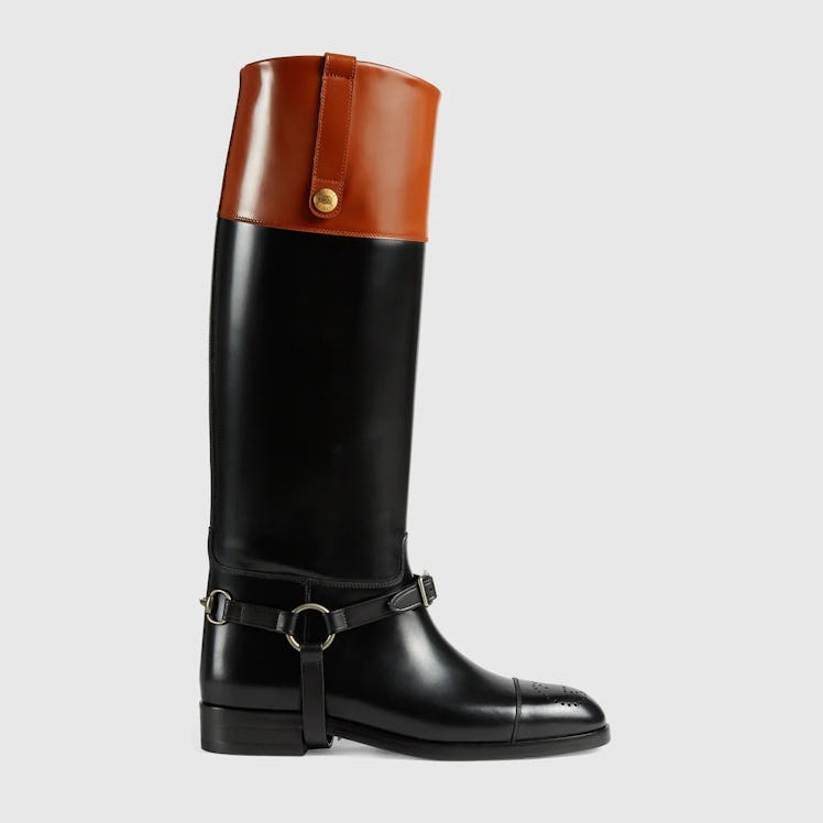 Gucci riding boots.