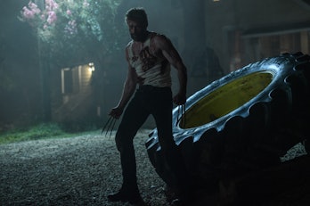 Hugh Jackman standing as Wolverine in 2017's Logan