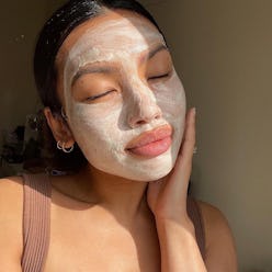 neurocosmetics model with skin care mask