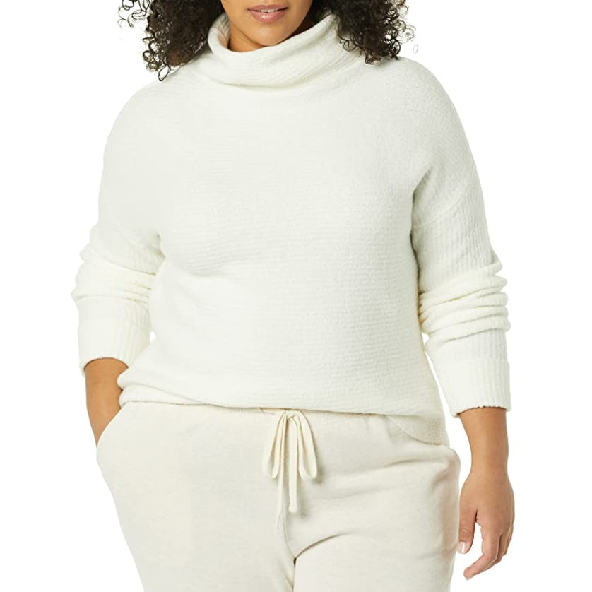 Daily Ritual Bouclé Turtleneck Sweater