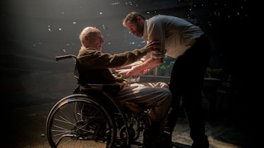 Patrick Stewart as Professor X and Hugh Jackman as Wolverine in Logan