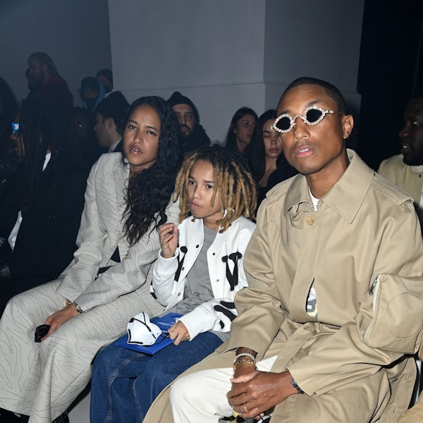Pharrell Williams at Off-White's Fall/Winter 2022 runway show.