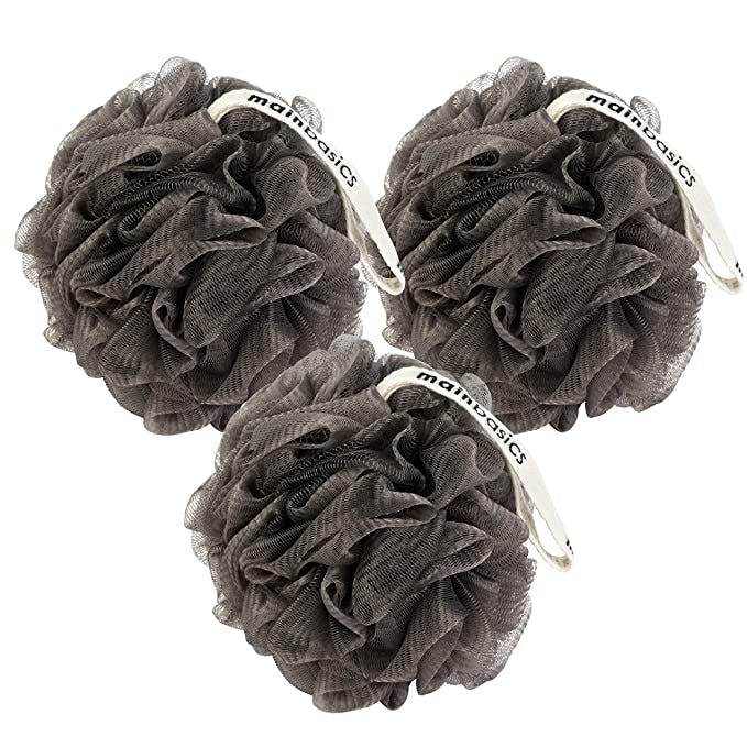 MainBasics Charcoal-Infused Loofah (Set of 3)
