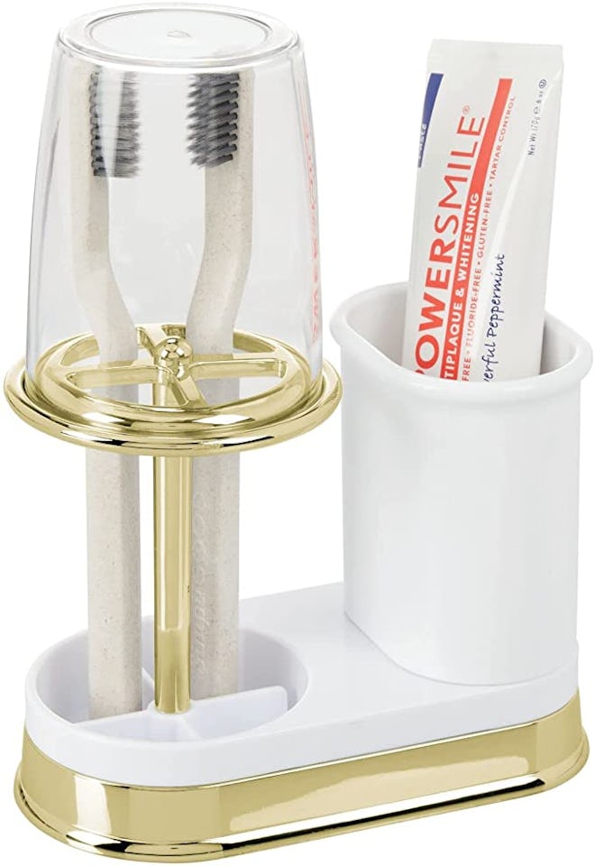 mDesign Decorative Bathroom Vanity Holders