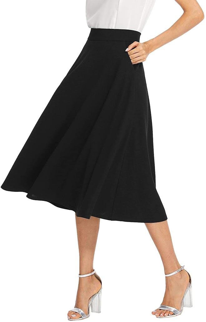 SheIn A-Line Midi Skirt With Pockets