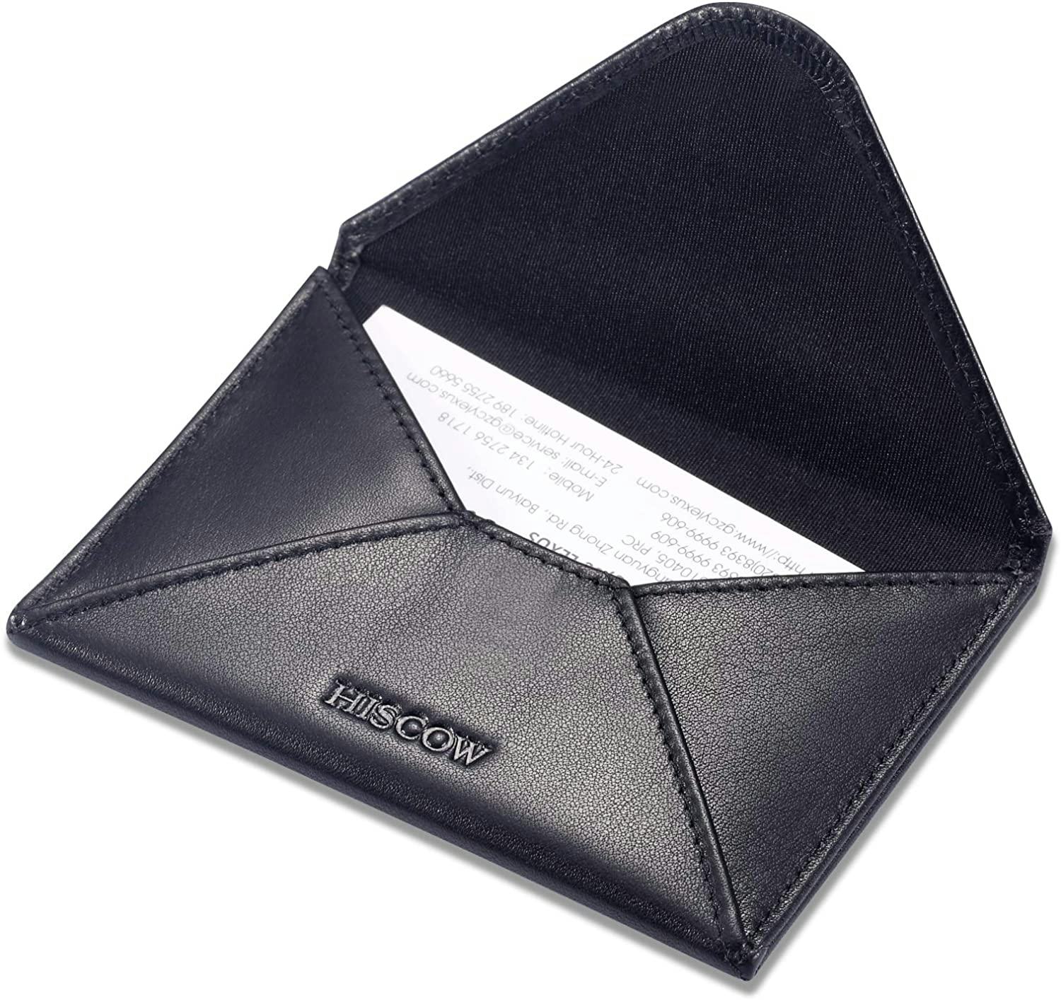 HISCOW Italian Calfskin Envelope Business Card Case
