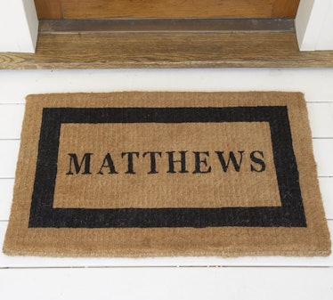 Personalized Framed Doormat, Up to 8 Characters