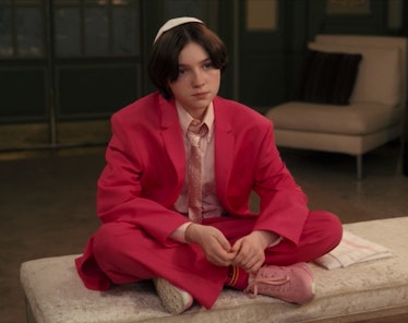 Rock wearing a pink suit in the And Just Like That season 1 finale