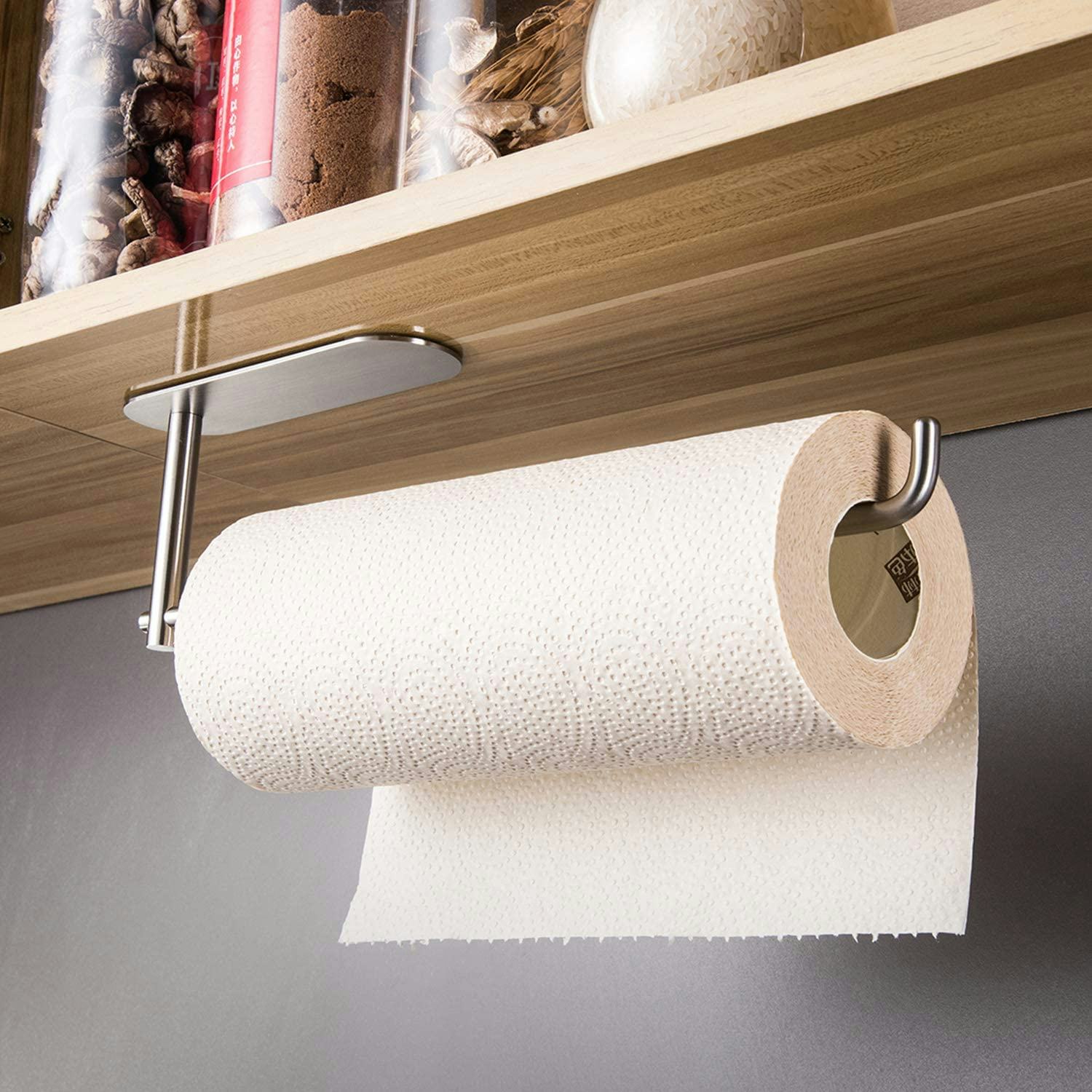 YIGII Paper Towel Holder Under Cabinet Mount