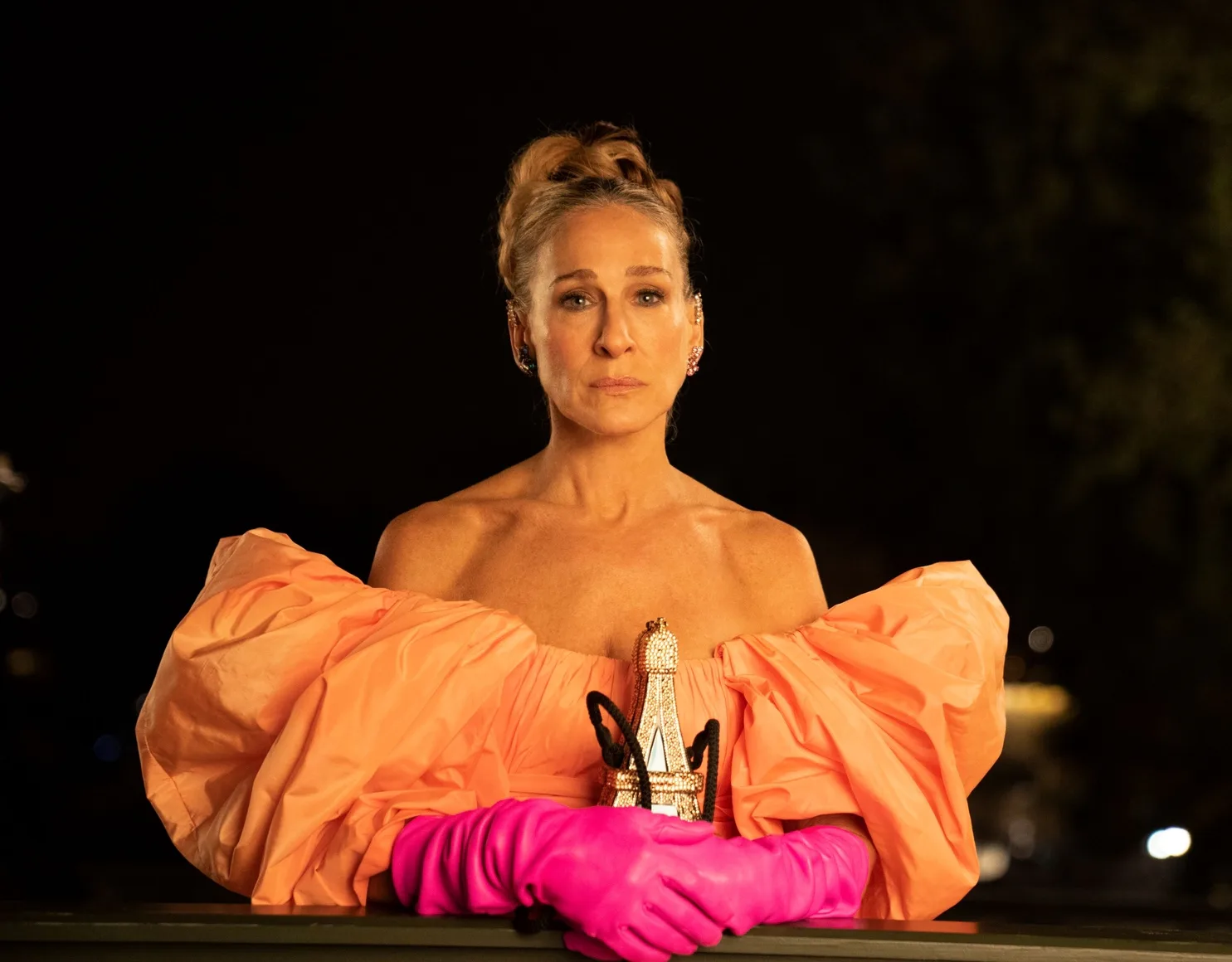 and just like that orange dress Every 'And Just Like That' Season Three Look [PHOTOS]