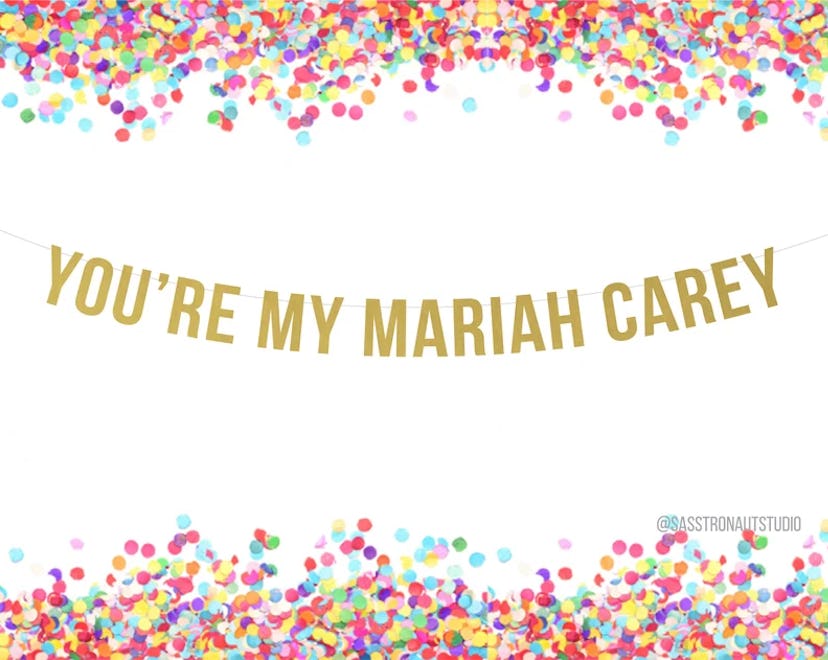"you're my mariah carey" schitt's creek inspired garland 
