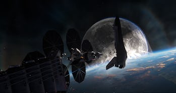 The Moon hurtles closer to Earth in Moonfall.