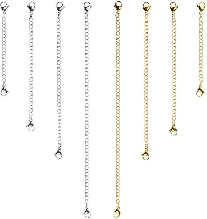 D-buy 8 Pieces Stainless Steel Necklace Extender