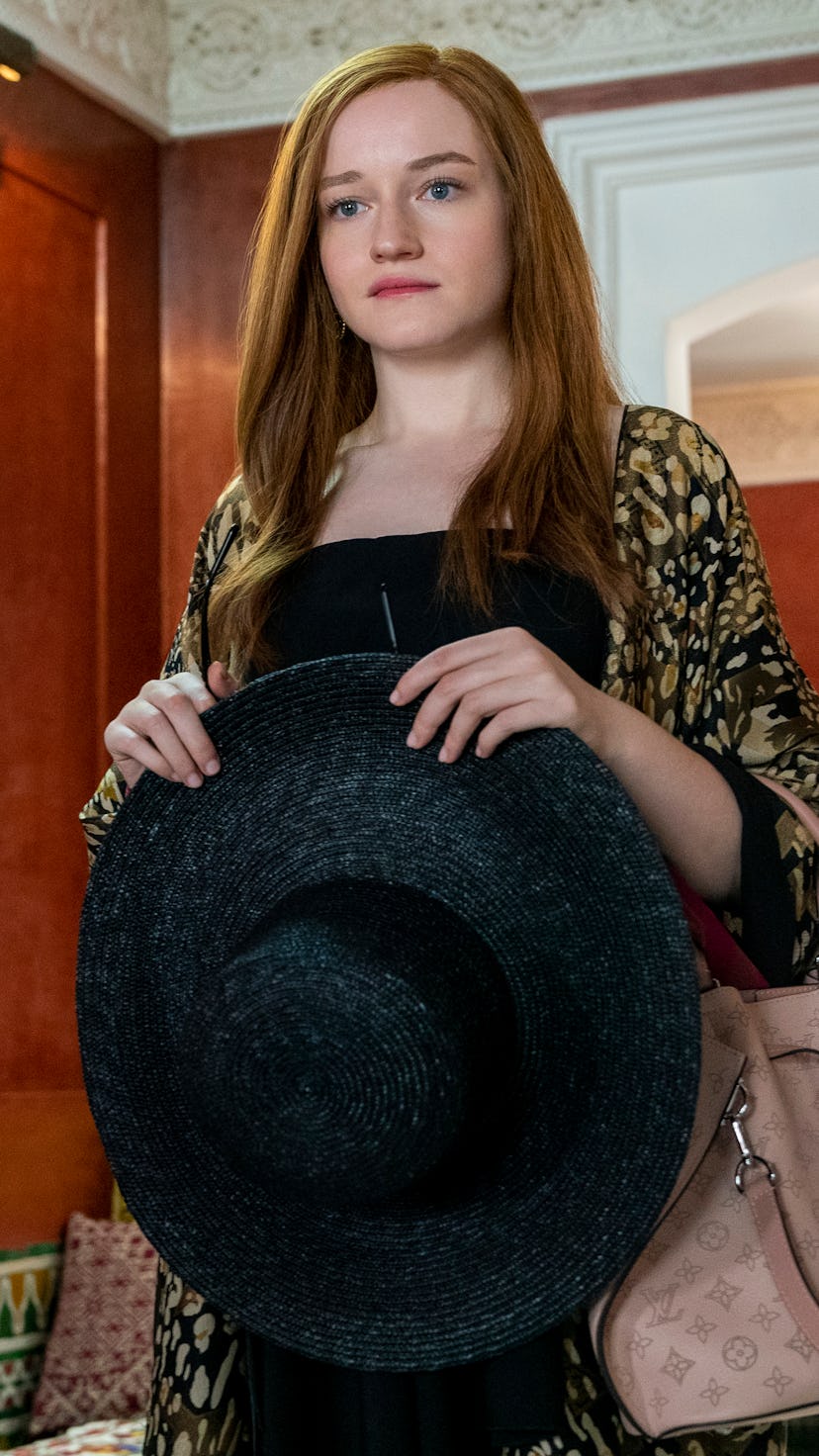 Julia Garner as Anna Delvery in 'Inventing Anna' (2022). Photo courtesy of Nicole Rivelli/Netflix.