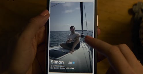 Still from 'The Tinder Swindler', showing Simon Hayut on Tinder