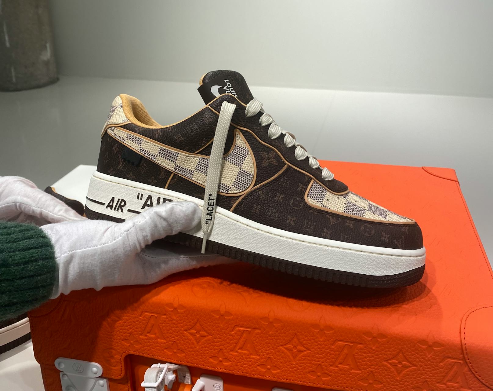 The Last 200 Pairs OF Louis Vuitton X Nike Air Force 1 Collab Sneakers Are  Available At Sotheby's Auction!