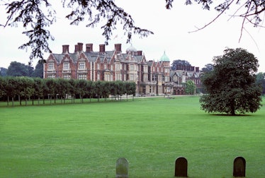 Three corgi graves on the grounds of Sandringham Estate