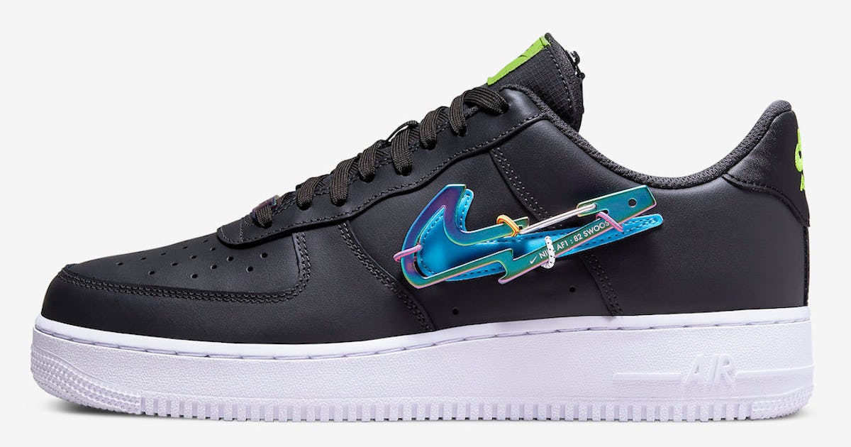 Af1 metallic swoosh best sale