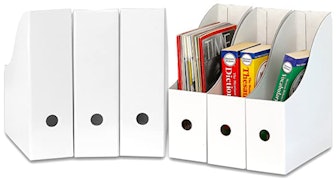 Simple Houseware Magazine File Organizer Box (6-Pack)