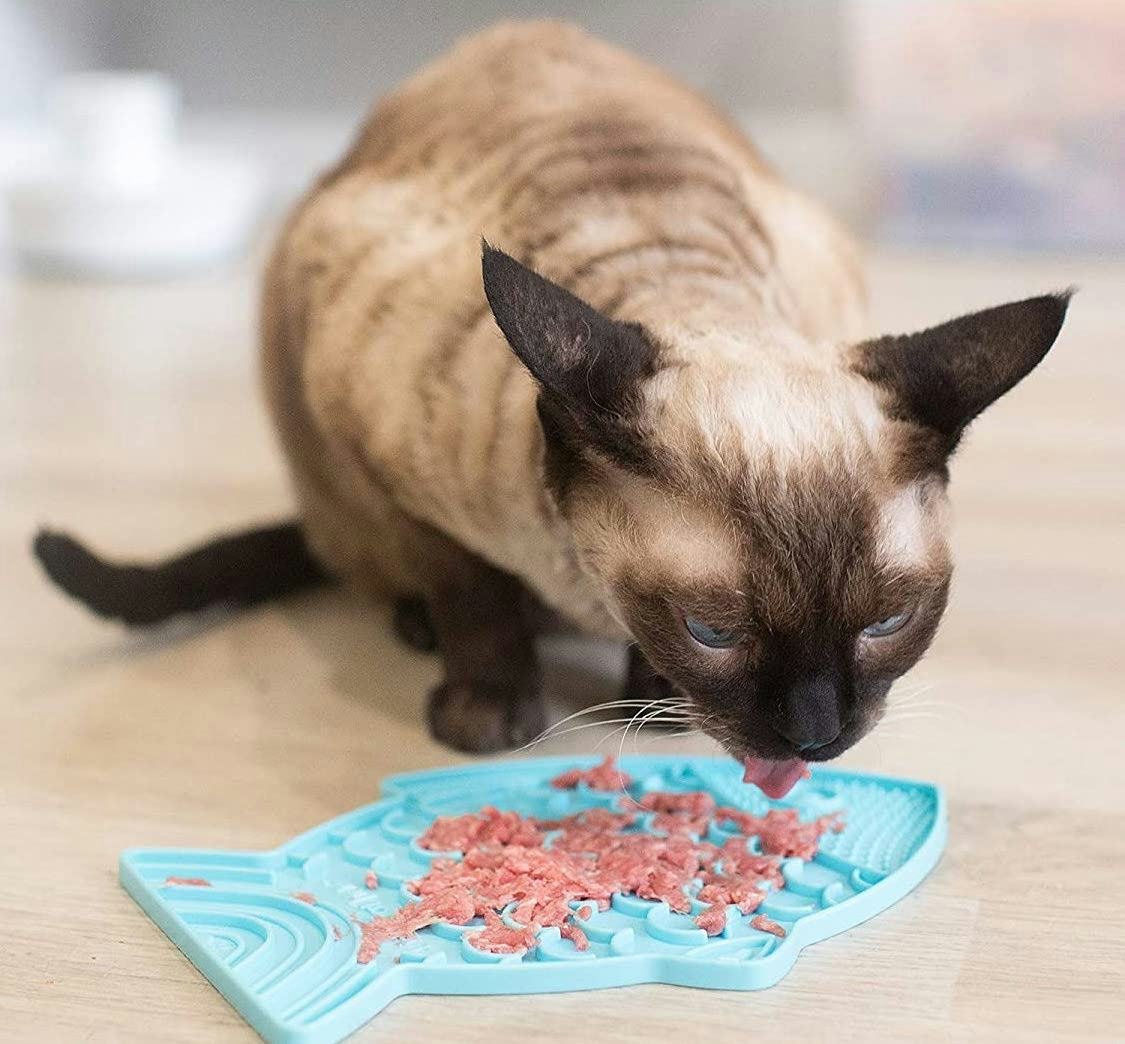 Lickimat Fish-Shaped Cat Slow Feeder