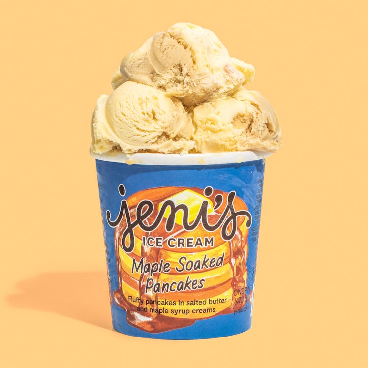 Grab a pint of Jeni's new flavor, Maple Soaked Pancakes, and participate in the Ice Cream For Breakf...