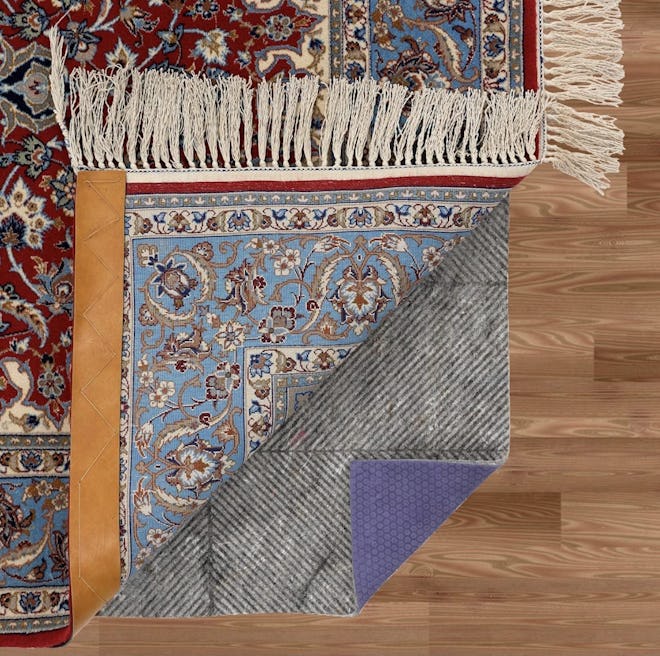 If you're looking for hypoallergenic rug pads for hardwood floors, consider this one from Durahold.