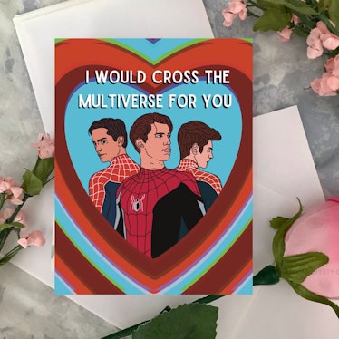 This Spider-Man card on Etsy is perfect for Valentine's Day.