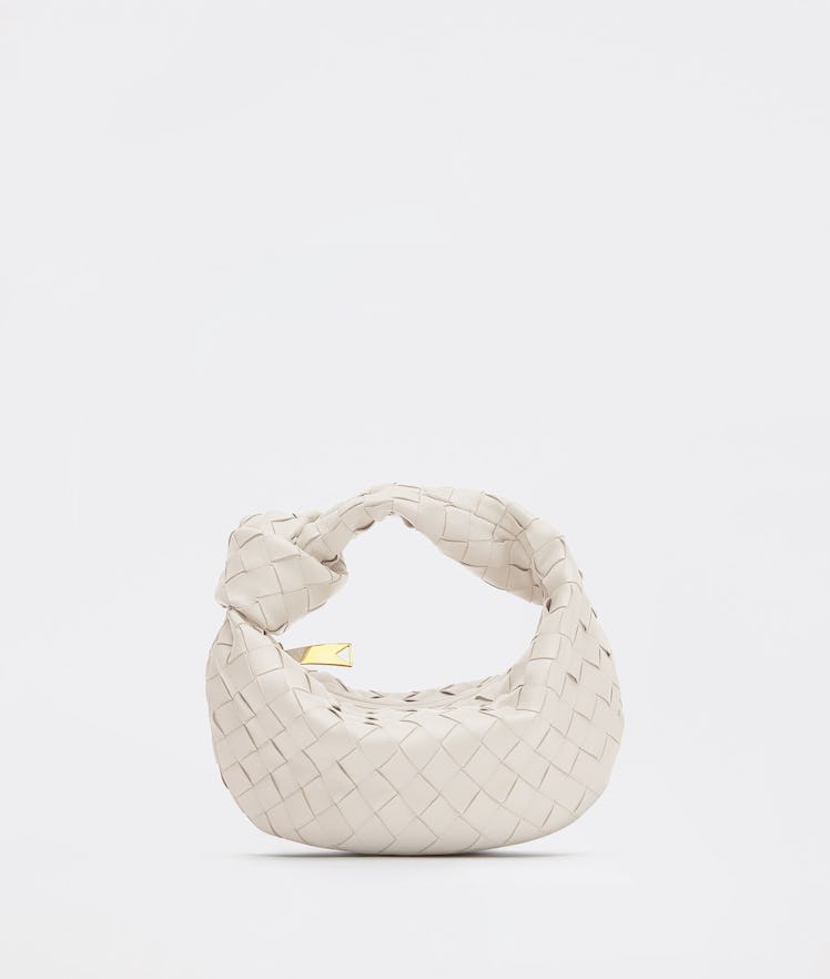 Bottega Veneta white hobo bag.