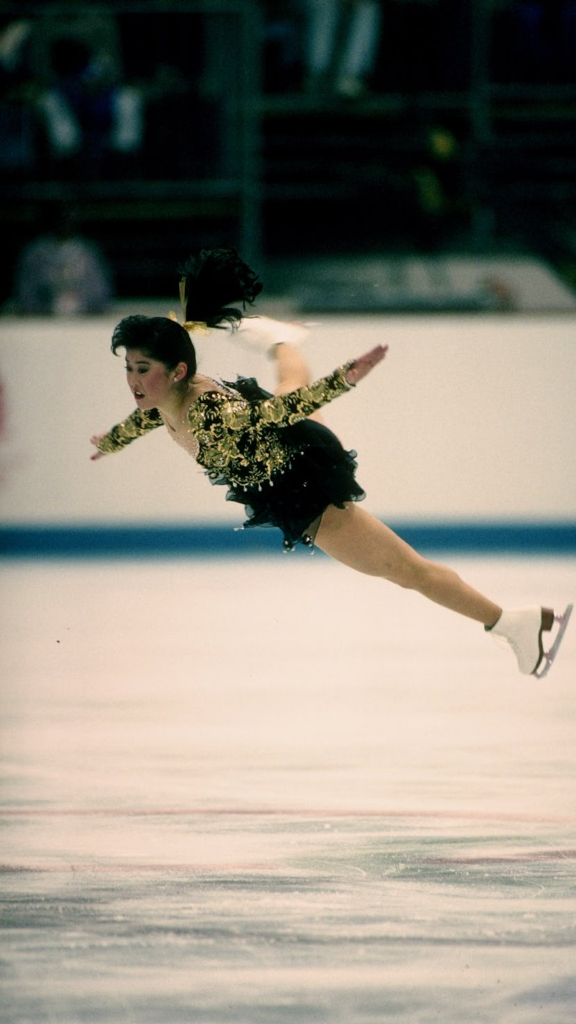 Kristi Yamaguchi at the Olympics in 1992. 