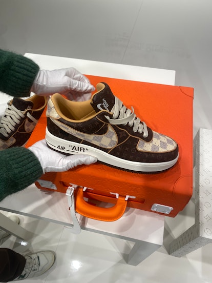 A look at Virgil Abloh's $80K Nike x Louis Vuitton Air Force 1 shoes