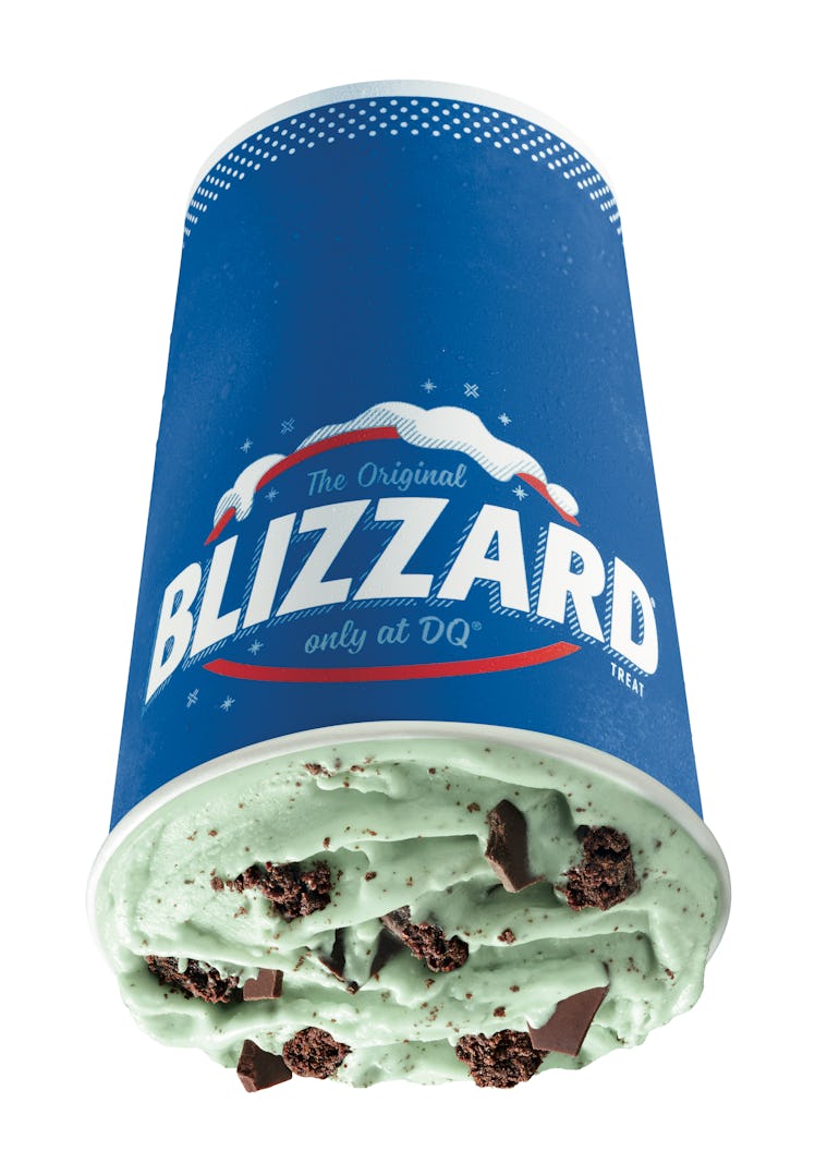 Dairy Queen's new Mint Brownie Blizzard has Shamrock Shake vibes.
