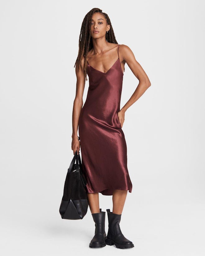 Rag & Bone Mallory Slip Midi Dress